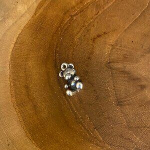 RETIRED James Avery 3D Teddy Bear Charm, Sterling Silver